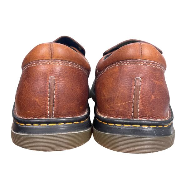 Vintage Dr. Martens Brown Leather Slip On Loafers Size 13